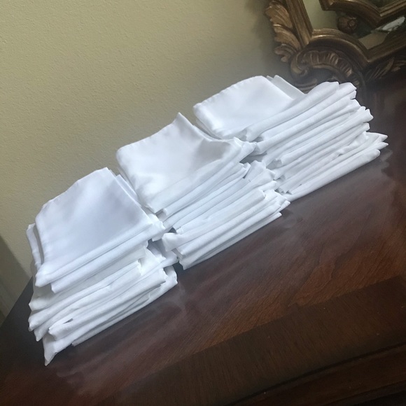 Dining Set Of 5 White Cloth Party Banquet Napkins Poshmark